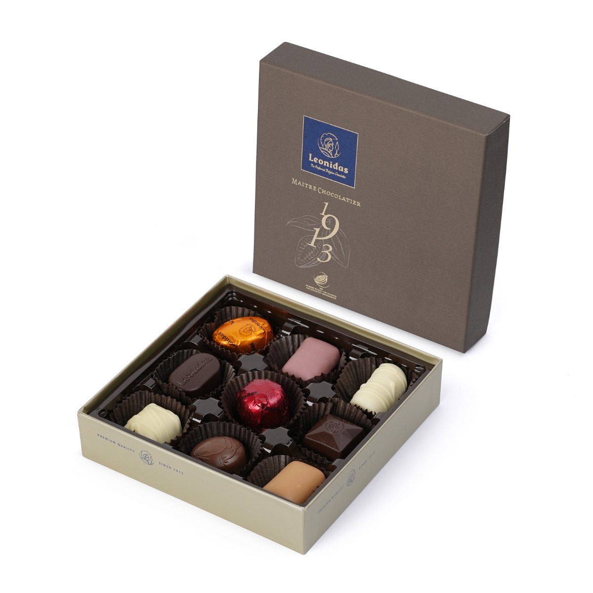 Leonidas Chocolate Party Favors: Set of 20 Two-Pieces Mini-Boxes