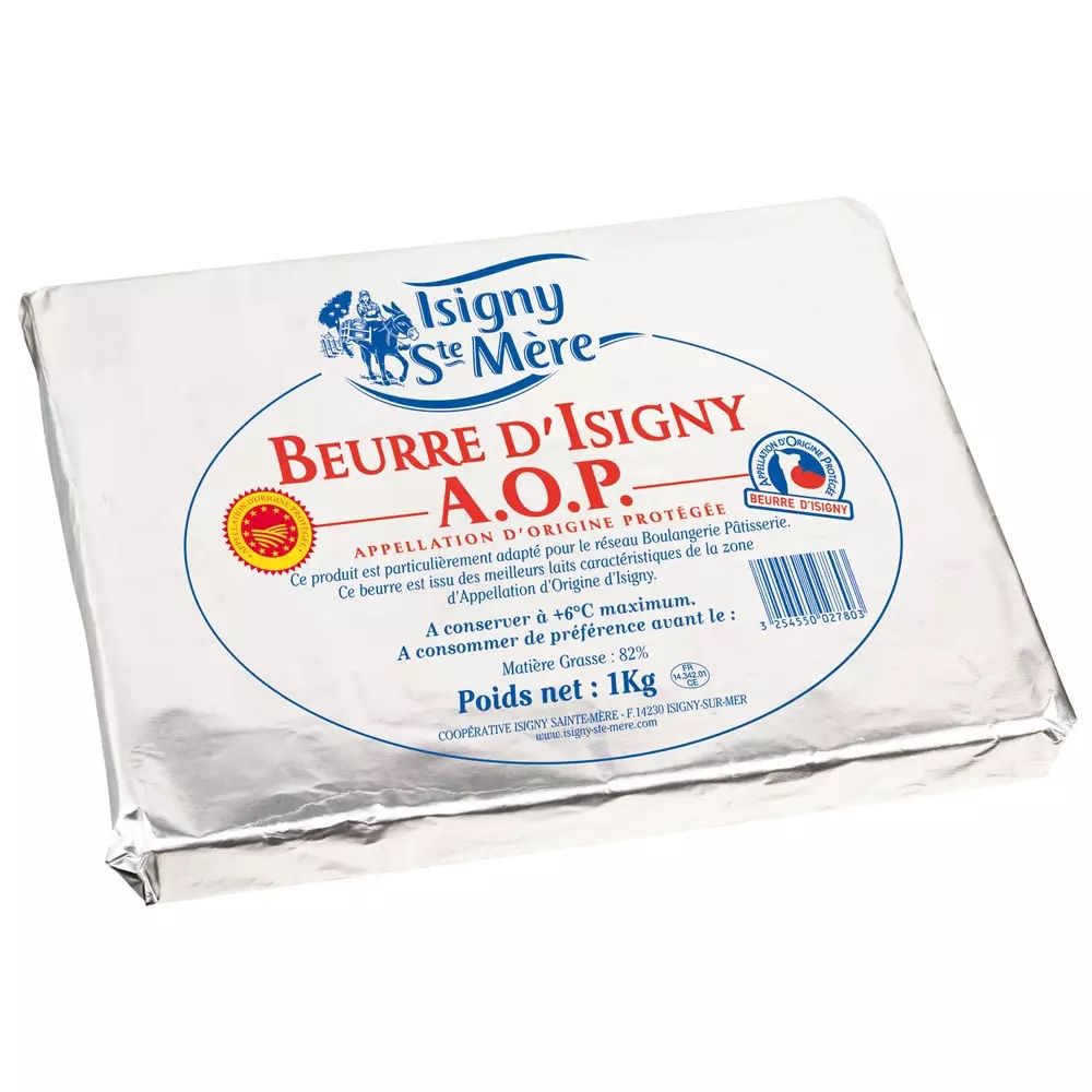 🇫🇷 Beurre d'Isigny AOP spécial tourage 82% - 1kg