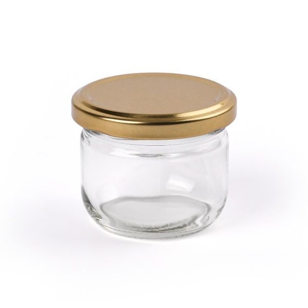 Buy 24 4 oz (113 g) Empty Glass Caviar Jars & Lids Online