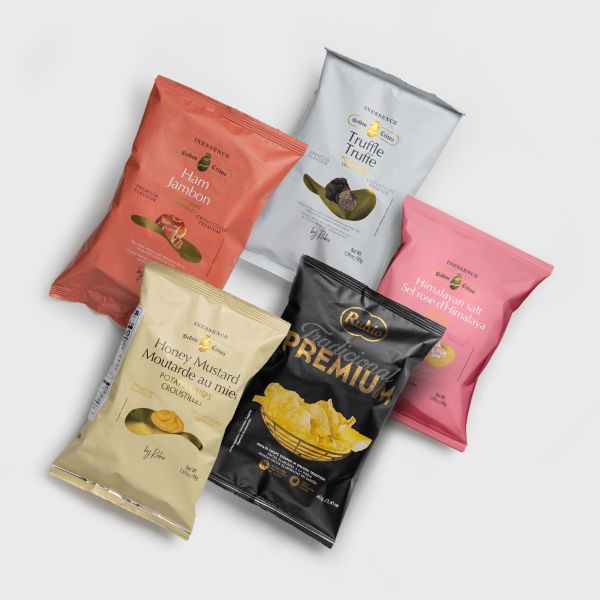 Rubio Snacks - Inessence Potato Chips Gift Set - G0040 (061508, 061509, 061510, 061523, 061524) - All five flavors.