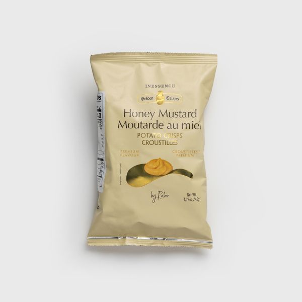 Rubio Snacks - Inessence Honey Mustard Potato Chips- 061524 1.6 oz (45 g) - Bag, Front