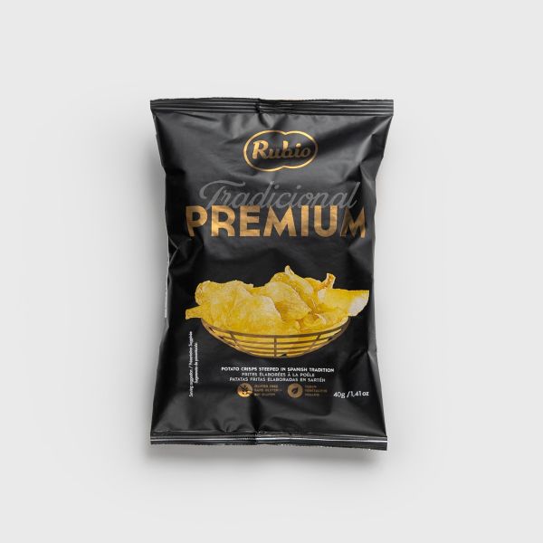 Rubio Snacks - Traditional Potato Chips - 061510 1.4 oz (40 g) - Bag, Front