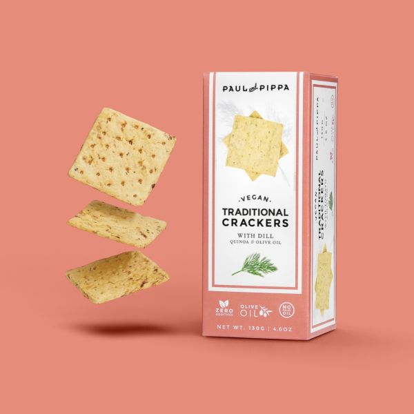 Crackers with Dill, Quinoa & Olive Oil, Vegan