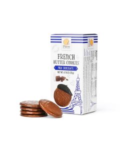 French Butter Cookies Coated with Milk Chocolate