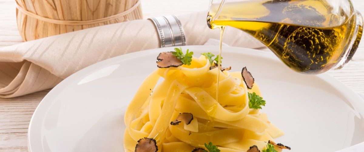 pasta with truffle oil